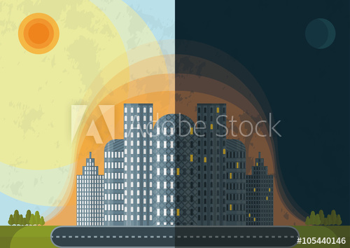 isola di calore urbano